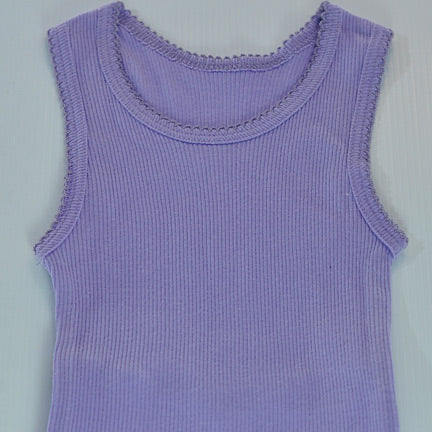 mauve coloured singlet for baby girl
