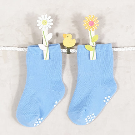 Baby Socks Bulk Buy 1-3 Baby Blue Grip Sole
