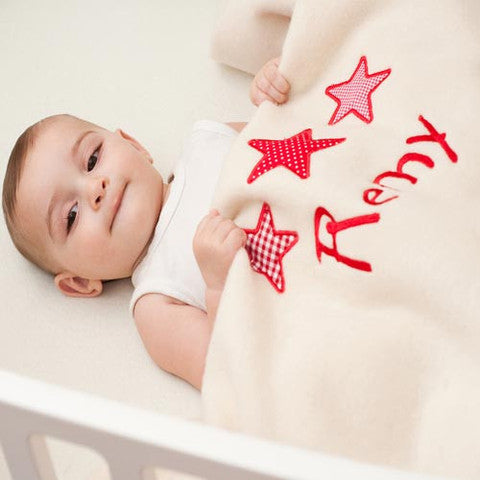 Personalised Baby Blanket Cotton Baby Boy