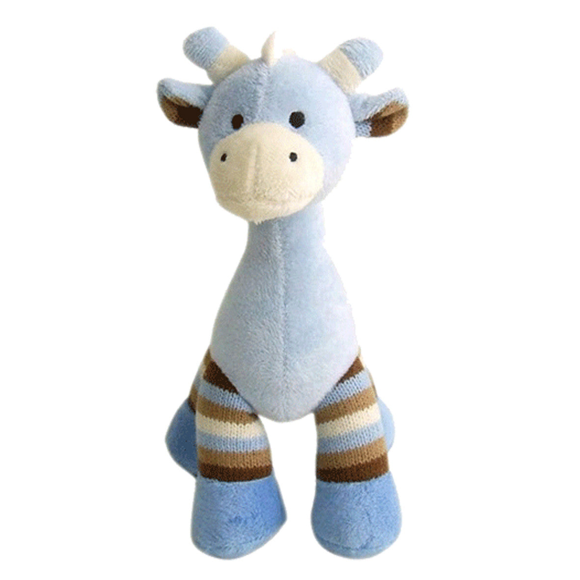 baby rattle toy boys blue giraffe