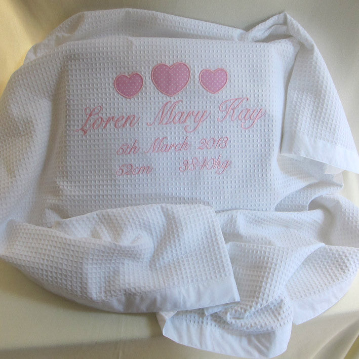 Christening blanket fashion personalised