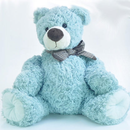 large soft teddy bear greenish blue kids soft toy