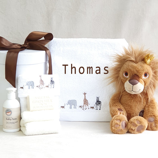 King of the Jungle Personalised Baby Gift hamper