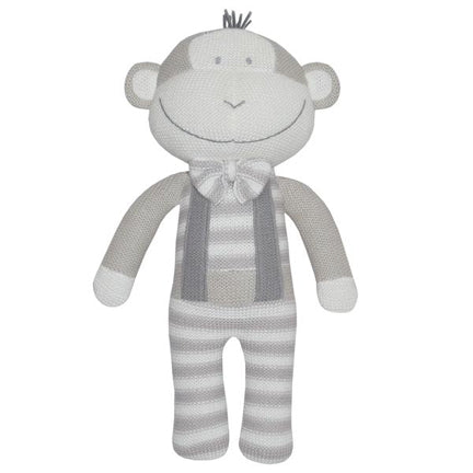 Knitted Soft Toy 100% Cotton Monkey Neutral