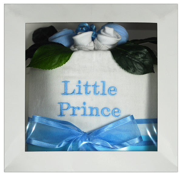 little Prince baby nappy cake gift boxed