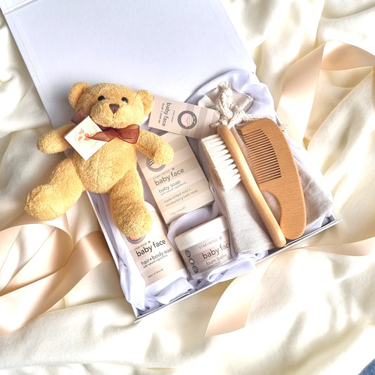 Little Teddy Bath Box Neutral Baby Gift Hamper