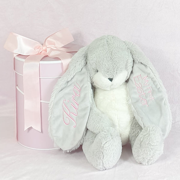 Personalised Grey Bunnies By The Bay Soft Toy