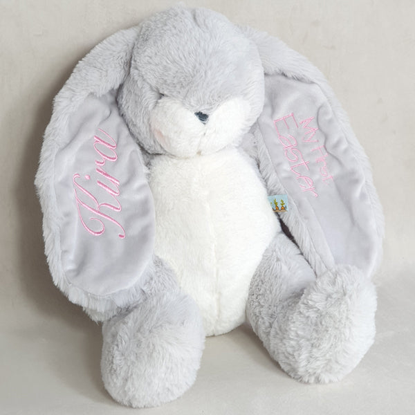 Personalised Grey Bunnies By The Bay Soft Toy
