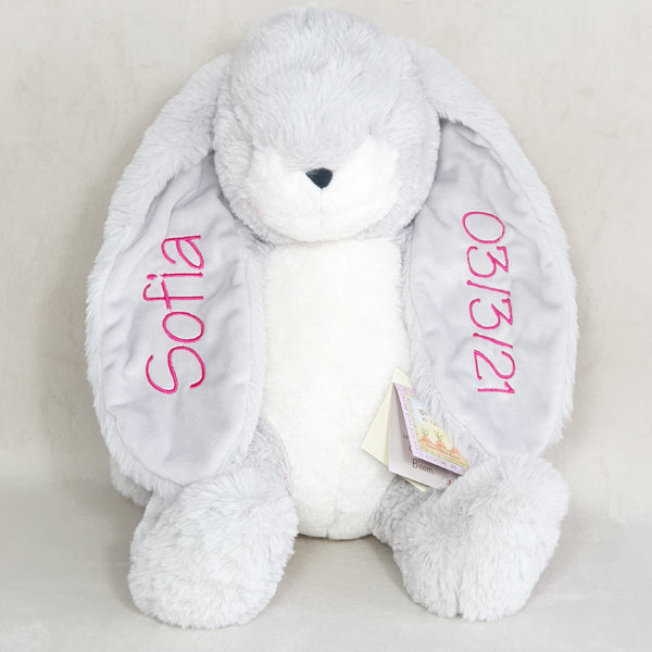 Personalised Grey Bunnies By The Bay Soft Toy