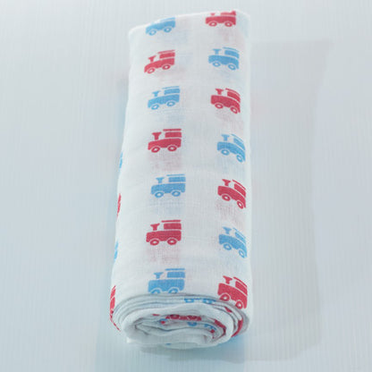 cotton muslin baby wrap train design