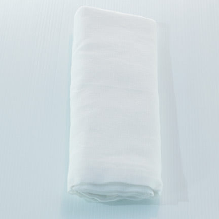 white cotton muslin baby swaddle wrap for boy or girl