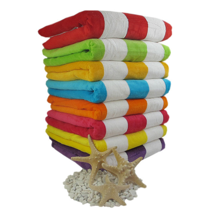 large velour beach towels personalised