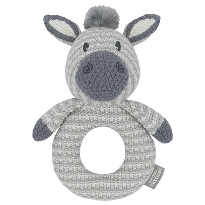 Whimsical Animal Knitted Baby Rattles